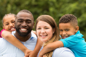 Happy Family After Settling Financial Stress in NJ